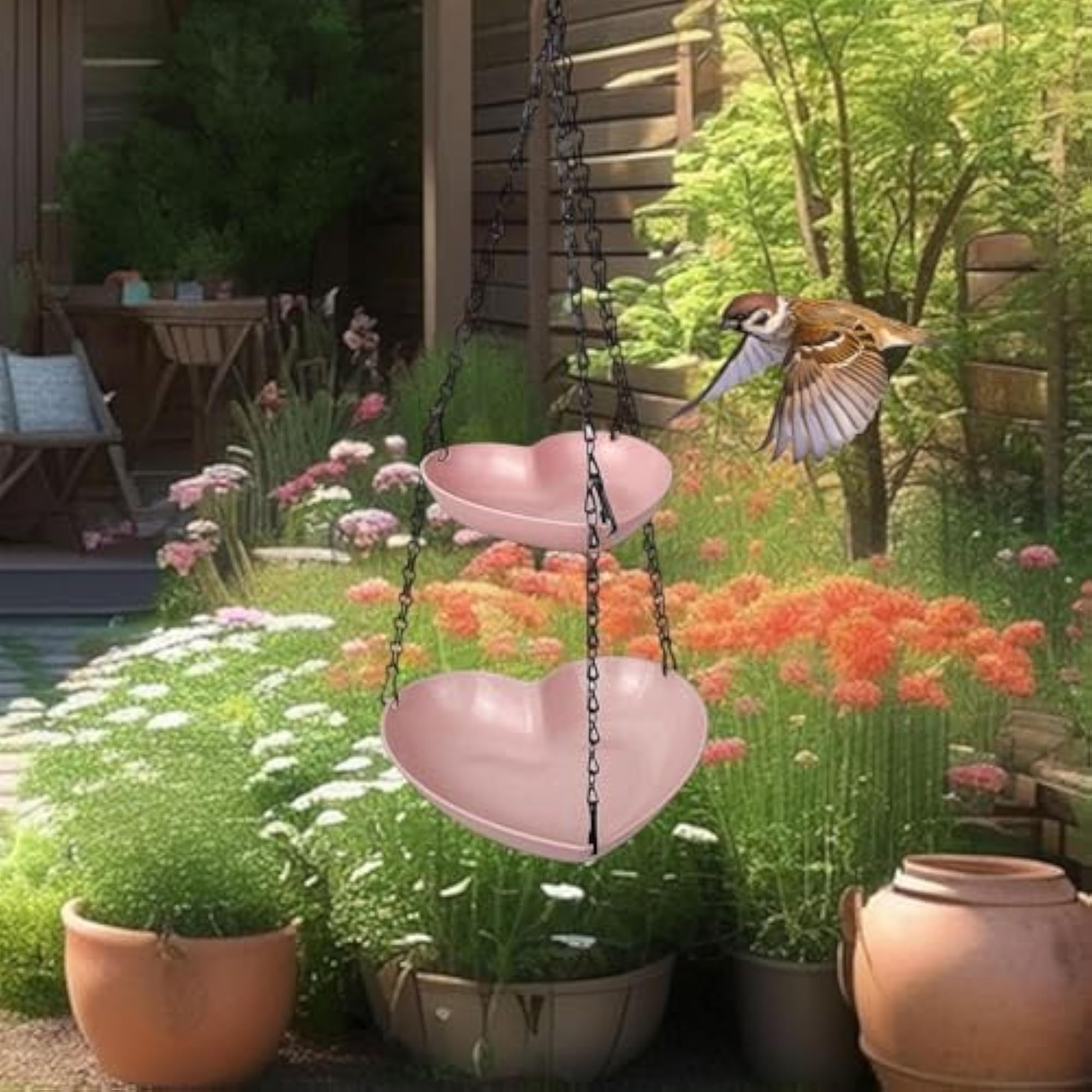 Hanging Birdfeeder Wear Resistant Versatile Feeder Bowl